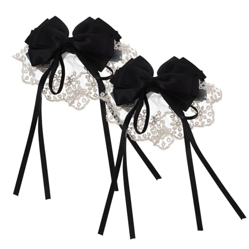 SOPOTUTU 2 Stück Schleife Haarspangen Damen Große Haarklammern mit Langlebigem Design für Hochzeit Geburtstag und Alltag Einfache Handhabung Vielseitig Einsetzbar Fest Haltende von SOPOTUTU