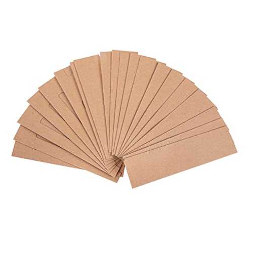 SOPOTUTU 20stücke Kleine Braune Stifthülle Aus Kraftpapier Stiftbeutel Für Einzelne Stifthalter Papiertüten Für Stifte Stiftverpackungshülle Stiftaufbewahrungstasche von SOPOTUTU