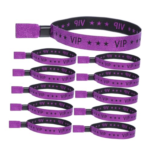 SOPOTUTU 20 Stück Vip Armbänder Langlebig Party Wristbands für Events Clubs Konzerte Festivals in Klare Vip Kennzeichnung Einfache Identifikation Check in Vielseitig Einsetzbar von SOPOTUTU