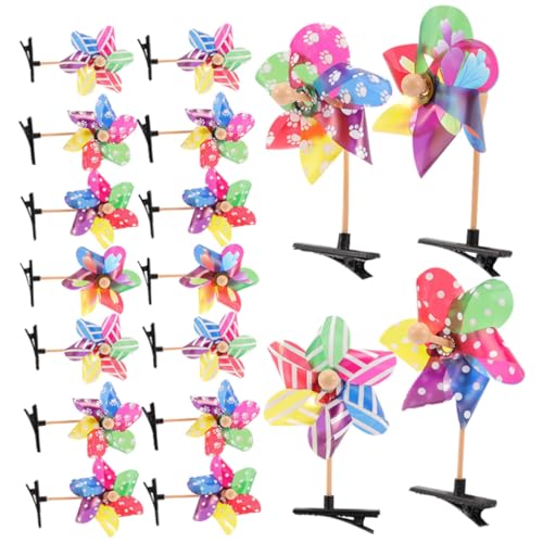 SOPOTUTU 25stücke Windmühlen-haarspangen Für Mädchen Haarschmuck Für Kleine Mädchen Outdoor Haar Zubehör Einfache Anwendung Auffälliges Design von SOPOTUTU