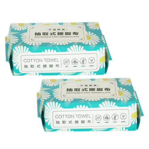 SOPOTUTU 2Taschen Einweg Fußhandtücher für Feuchte und Trockene Anwendung Hochwertige Wasserabsorbierende Fußtücher Praktische und Bequeme Fußpflege Handtücher für Spa und Zuhause von SOPOTUTU