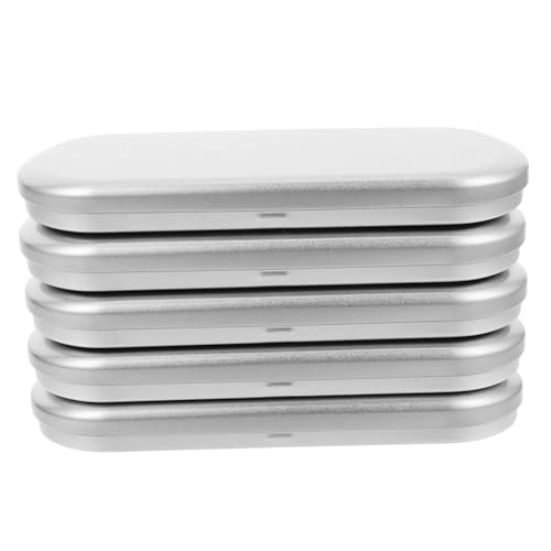 SOPOTUTU 5 Stück Leeres Federmäppchen Aus Metall Stifthalter Aus Metall Stilvolle Briefpapierboxen Federmäppchen Aus Blech Rechteckiges Blechetui Bleistifthalter Aus Zinn Weißblech Silver SOPOTUTU 5 Stück Leeres Federmäppchen Aus Metall Stifthalter Aus Metall Stilvolle Briefpapierboxen Federmäppchen Aus Blech Rechteckiges Blechetui Bleistifthalter Aus Zinn Weißblech Silver von SOPOTUTU