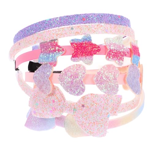 SOPOTUTU 6 Stück Teiliges Stirnband Mädchen Bunte Haarschmuck mit Kleinen Zähnen Weiche Haarreifen mit Schleifen Süßes Design für Bequemen Halt und Vielseitige Geschenkidee von SOPOTUTU