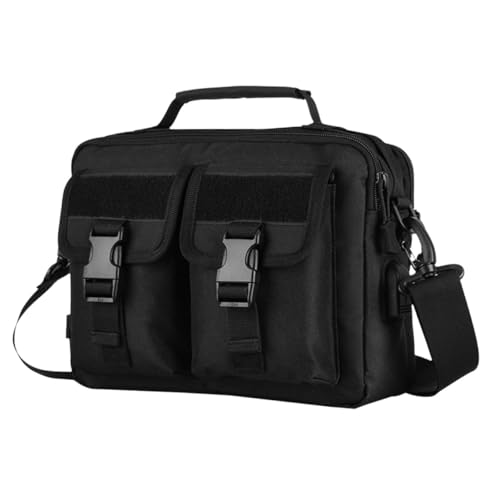 SOPOTUTU Angeltasche Outdoor Schultertasche Angler Umhängetasche Langlebig Verstellbar Für Camping und Angeln Herren Crossbody Tackle Holder von SOPOTUTU