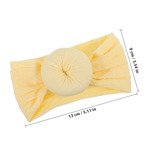 SOPOTUTU Babystirnband mit Knoten Donuts Schleife Elastisches Stirnband Neugeborene Mädchen Kopfbedeckung Verstellbar Weiches Haarband für Junge Mädchen von SOPOTUTU