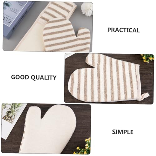 SOPOTUTU Bath Skin Cleaning Flachs badetuch und Peelinghandschuh Sanfte Massage Hautfreundlich Schnell Trocknend Geeignet für Tägliche Körperreinigung zu Hause Wohnheim von SOPOTUTU