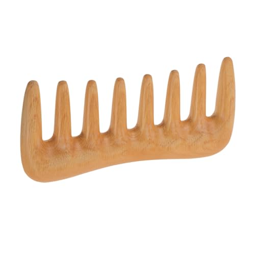 SOPOTUTU Boxwood Haarbürste für Damen Antistatisch Breitzinkiger Kamm Handpoliert Kompakter Reise Scalp Massagekamm Natürliches Holz Fördert Haarentwirrung und Kopfmassage für Unterwegs von SOPOTUTU