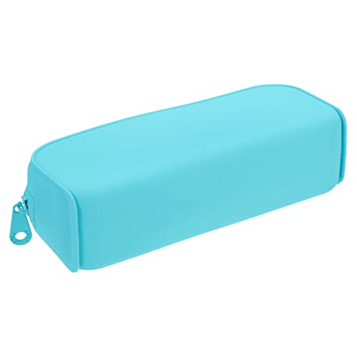 SOPOTUTU Buntes Silikon Federmäppchen Großvolumig Leicht Stifttasche für Schüler Niedliches Mäppchen für Stifte Organizer Federtasche College Schreibwaren von SOPOTUTU