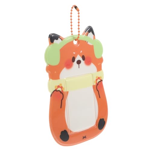 SOPOTUTU Kawaii Cartoon Tier PVC Kartenhalter Mit Schlüsselanhänger Für Id Kreditkarten Und Fotokarten Multifunktionale Aufbewahrung Für Frauen Und Schüler Für Schule Und Arbeit von SOPOTUTU