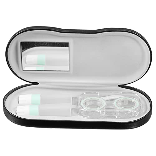 SOPOTUTU Doppeltes Brillenetui Tragbare Brillenbox mit Soft Futter Kompakte Brillenaufbewahrung für Linsen und Brillen Kratzfestes Design für Reisen von SOPOTUTU