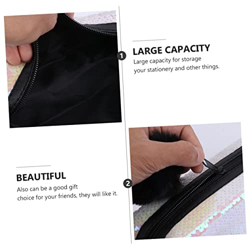 SOPOTUTU Glitzernder Meerjungfrau Federmäppchen Pailletten Kosmetiktasche für Damen Stilvolles und Design für Schule und Reisen aus Strapazierfähigem Waschbarem Gefertigt von SOPOTUTU