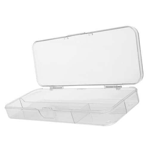 SOPOTUTU Transparentes Stiftebox Aus Kunststoff Stapelbare Stifthalter Mit Deckel Praktischer Bleistift-Organizer Für Schreibwaren Großzügige Kapazität Sichere Aufbewahrungsbox Für von SOPOTUTU