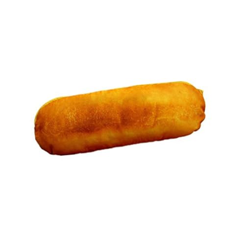 SOPOTUTU Großes Federmäppchen Brotform mit Reißverschluss Vielseitiges Stifteetui für Schule Kosmetik und Kleingeld Gelbes Federmäppchen mit Realistischer Brotdesign Optik Großes von SOPOTUTU