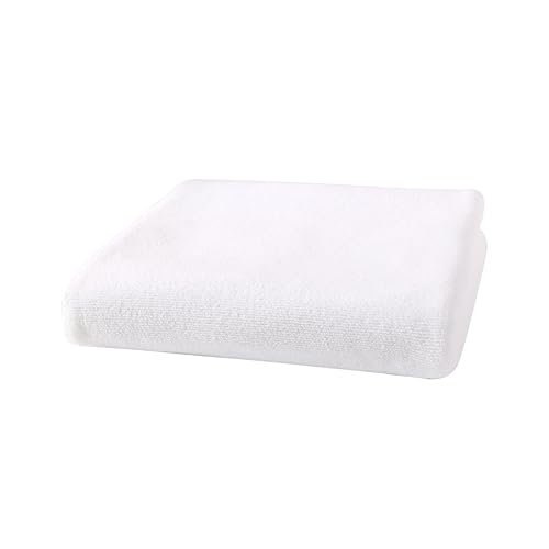 SOPOTUTU Handtuch Aus Mikrofaser Zum Baden Saugfähig Und Schnell Trocknend Duschtuch Für Spa Und Reisen Weiß von SOPOTUTU