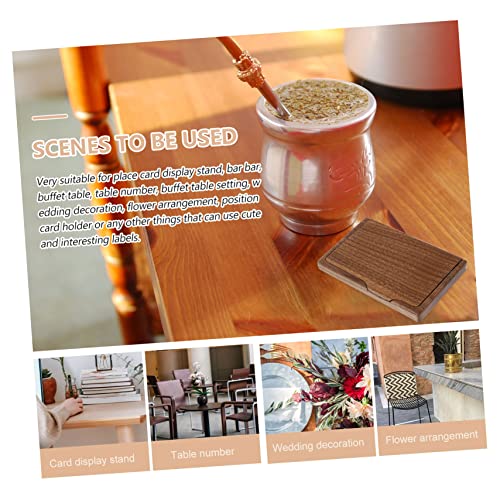 SOPOTUTU Holz Visitenkartenhalter aus Vollholz Walnuss mit Retro Design Langlebiger Kreditkartenetui für Multifunktionaler Namenskartenhalter Stilvoller und Praktischer Business Organizer von SOPOTUTU