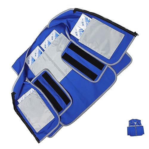 SOPOTUTU Kühlweste Für Sommer Tragbare Kühlweste Mit Kühlakkus Atmungsaktiv Und Bequem Für Outdoor-aktivitäten Für Damen Und Herren Schnell Abkühlend von SOPOTUTU