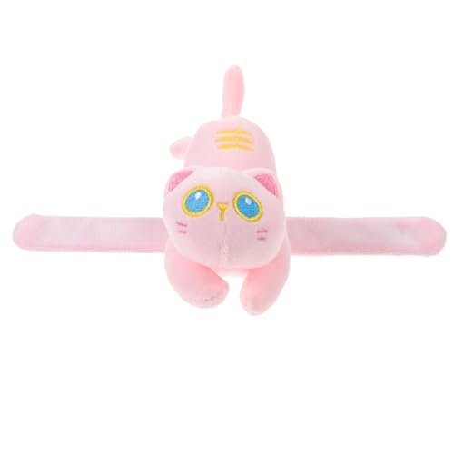 SOPOTUTU Kuscheltier Slap Armband aus Plüsch Niedliches Katzen Design Bequem Tragbar für Geschenkidee für Partys und Geburtstagsdekoration von SOPOTUTU