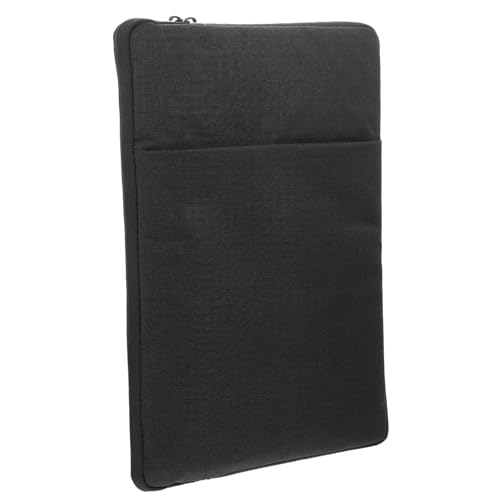 SOPOTUTU Laptoptasche Wasserfest Leicht Schlank Kratzfest Stoßfest für Damen Kompakte Notebook Hülle mit Reißverschluss Praktische Handtasche Schwarz von SOPOTUTU
