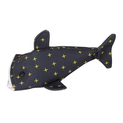 SOPOTUTU Lustiges Meeresbewohner Federmäppchen mit Sternen Kreatives Robustes Stifteetui aus Canvas Kompakter Geräumiger Schul Reise Organizer für Schreibwaren und Kosmetik von SOPOTUTU