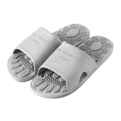 SOPOTUTU Massage Hausschuhe Fußmassage Pantoffeln für Zuhause und Hotel Rutschfeste Badezimmerslipper mit Langlebigem Material Komfortable Massage Beim Gehen für Damen und Herren von SOPOTUTU