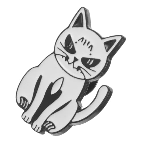 SOPOTUTU Niedliche Katzenbrosche Legierung Cartoon Anstecknadel für Rucksäcke Kleidung und Hüte Vielseitiges Tier Accessoire für Frauen Langlebiges und Tragbares Design von SOPOTUTU