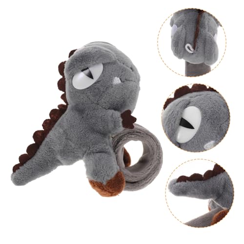 SOPOTUTU Plüsch Dinosaurier Schnapparmband Slap Armband Weiches Stoffarmband mit Niedlichem Dino Motiv Einfach Anzulegen für Kindergeburtstag und Partyspaß von SOPOTUTU