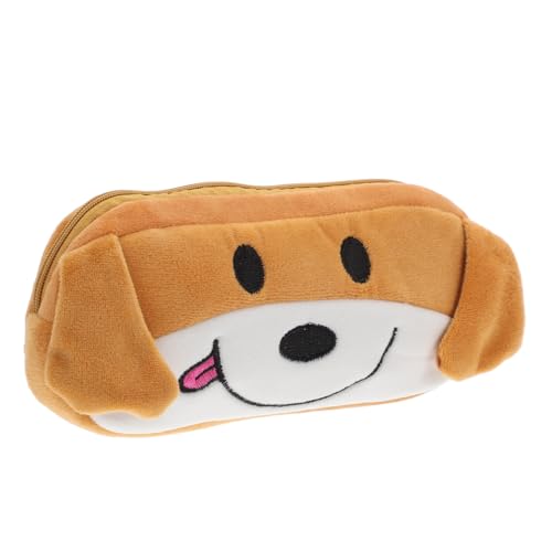 SOPOTUTU Bleistifttasche Mit Reißverschluss Plüschiges Federmäppchen Im Cartoon-Stil Großes Fassungsvermögen Für Schulsachen Für Schüler Und Junge Mädchen von SOPOTUTU