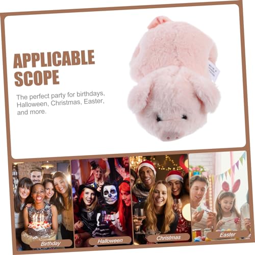 SOPOTUTU Plüsch Schwein Slap Armband Kuscheltier Cartoon Tier Handgelenk Dekoration Leicht Tragbar Party Niedlich Spaß Accessoire von SOPOTUTU