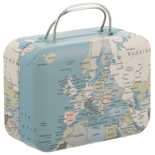 SOPOTUTU Retro Mini Schmuck und Wimpernaufbewahrungsbox aus Tragbare Dekorative Kosmetik und Kleinigkeiten Box mit Großzügigem Fassungsvermögen für Schmuck und Falsche Wimpern Geschenkidee von SOPOTUTU