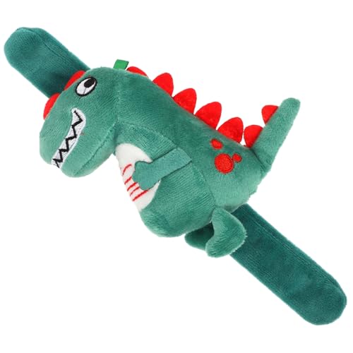 SOPOTUTU Schnapparmband Dino Armband Plüsch Tierform Sanft Leicht Tragbar Geschenk Mitgebsel Kindergeburtstag Jungen Mädchen Party Favor Slap Bracelet von SOPOTUTU