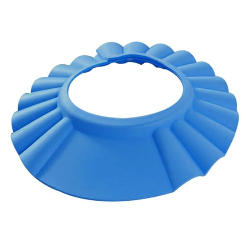 SOPOTUTU Shampoo-Kappe Schutz Neugeborenes Babys Shampoo Badduschenhaube -Dusche-Hut Verstellbarer Duschhut Blau von SOPOTUTU