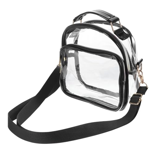 SOPOTUTU Transparente Crossbody Schultertasche Damen PVC Kleine Umhängetasche Leicht Praktisch Vielseitig für Alltag und Nutzung Zufällige Farbe Zufällige Farbe von SOPOTUTU