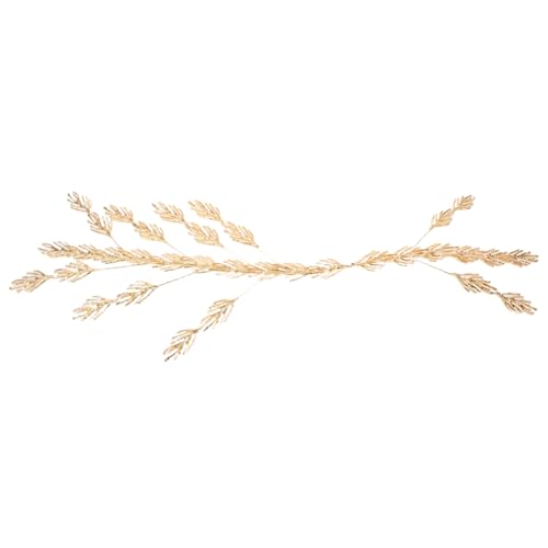 SOPOTUTU Verstellbare Brautkrone aus Metall mit Filigranen Blättern Leichter Kopfschmuck für Hochzeit Party Ball und Besondere Anlässe Komfortables Headband für Verschiedene Kopfgrößen von SOPOTUTU