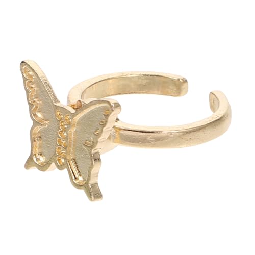 SOPOTUTU Verstellbarer aus Premium legierung Anti stress für Mädchen und Jungen Kreatives Geschenk gegen Nagelkauen und Angst Lustiger Rotierender Fingerring von SOPOTUTU