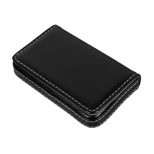 SOPOTUTU Visitenkartenetui mit Magnetischem Verschluss PU Leder Kartenbox für Business Männer Kompakter Business Card Organizer mit Großem Fassungsvermögen Praktischer Kartenhalter für von SOPOTUTU