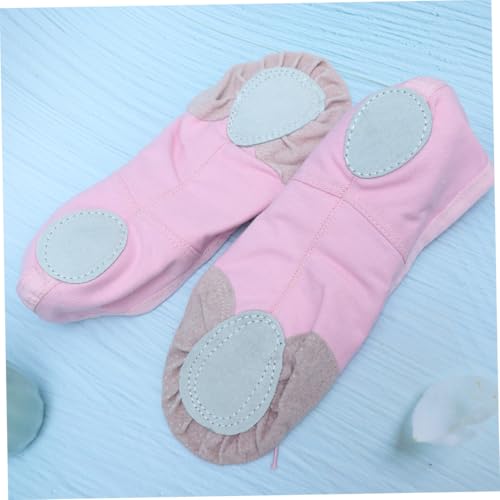 SOPOTUTU rutschfeste Ballettschuhe mit Langlebiger Sohle Elastische Zugbänder Atmungsaktives Stretchmaterial für Erwachsene Geeignet für Ballett Yoga Modern Dance von SOPOTUTU