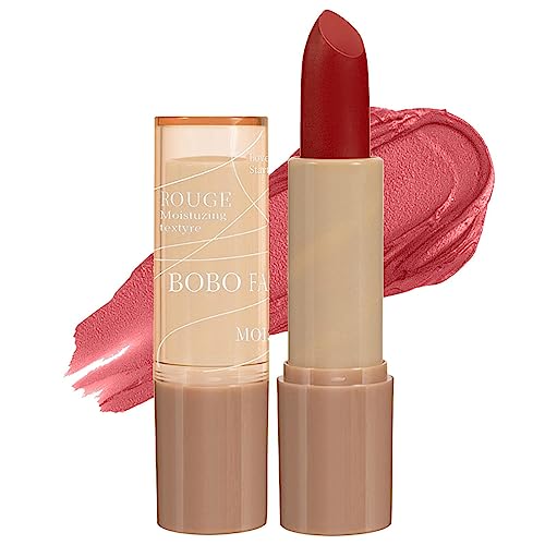 Matter Lippenstift für Frauen,Feuchtigkeitsspendende Lippen-Make-up-Lippenglasur für Lippen-Make-up - Matter Lipgloss mit cremiger Textur und hoher Sättigung für den Alltag, Mädchen, Frauen, Soptec von SOPTEC