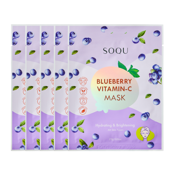 SOQU - Blueberry Vitamin C Mask - 23g*5 sheets von SOQU