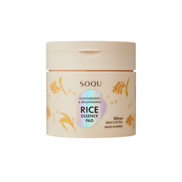 SOQU - Moisturizing & Brightening Rice Essence Pad - 60pads/160ml von SOQU