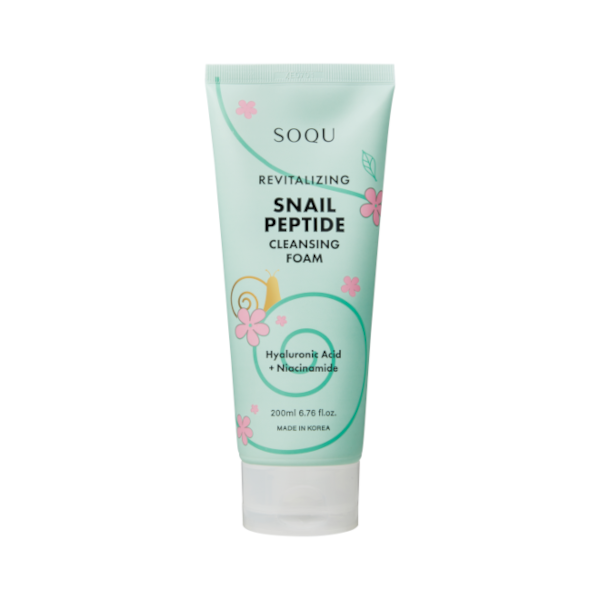 SOQU - Revitalizing Snail Peptide Cleansing Foam - 200ml von SOQU