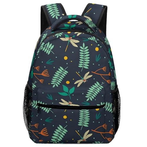 Leaf Pattern Rucksäcke Kinder Leaf Pattern Schulrucksack Schultasche 3D Rucksack Für Jungen Grund- Und Mittelschüler One Size von SORECI