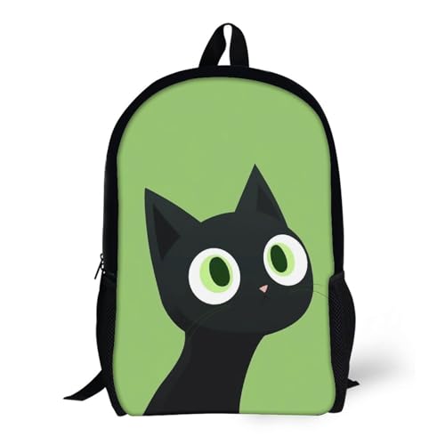 SORECI Katze Rucksäcke Schulrucksäcke Für Kinder Tier 3D-gedruckte Schultaschen Für Grund- Und Sekundarschüler 17inch von SORECI