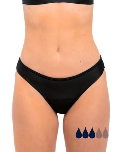 SORIO® Perioden Bikini Mädchen Teenager Frauen - Strand und Pool - Period Swimwear - Auslaufsicher, geruchshemmend, wasserdichter. Für leichte und mittle Tage - 2/3 tampons - Eva von SORIO