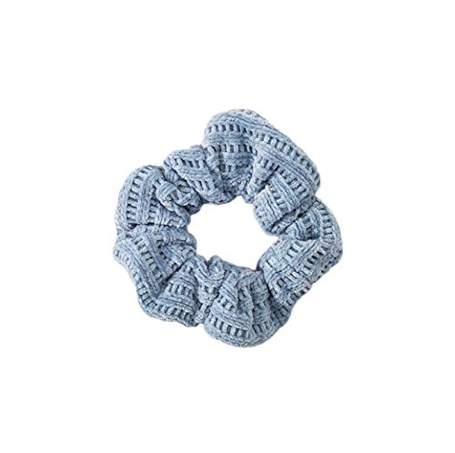 Haargummis2 Stücke Flanell Dickdarmkreis Fleischbällchen Haarkreis Herbst Und Winter Kopfkreis Haarschmuck Für Frauen, Blau von SORTZ