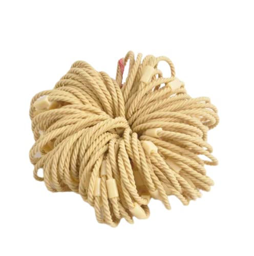 Kleine Gänseblümchen-Haar-Seil-elastisches gebundenes Haar-Mädchen-Gummiband-Mädchen-Haar-Zusatz-Blumen-Pferdeschwanz-Leder-Ring, gelb 100PCS von SORTZ