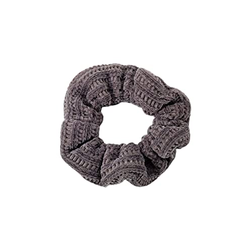 Scrunchie2 Stücke Flanell Dickdarmkreis Fleischbällchen Haarkreis Herbst Und Winter Kopfkreis Haarschmuck Für Frauen, Kaffeefarbe von SORTZ