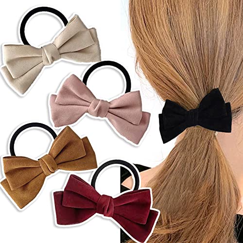 Scrunchie5 Stücke Bowknot Haarring Mädchen Pferdeschwanz Kopf Seil Gummiband Kopfschmuck von SORTZ