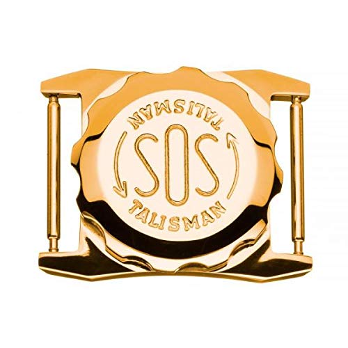 SOS Talisman für Herren-Uhrenarmband vergoldet, Notfallkapsel für wichtige medizinische Informationen von SOS Talisman