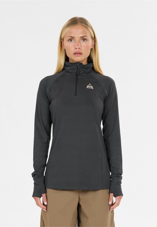 SOS Fleeceshirt Jasna mit praktischem Half-Zip von SOS