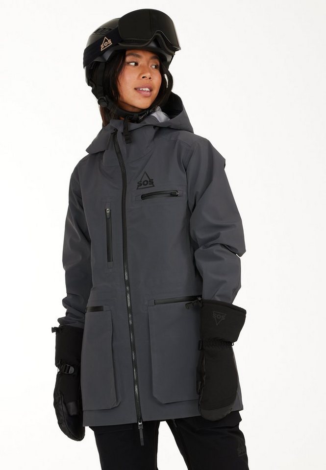 SOS Skijacke Silverton mit wasserabweisender Beschichtung von SOS